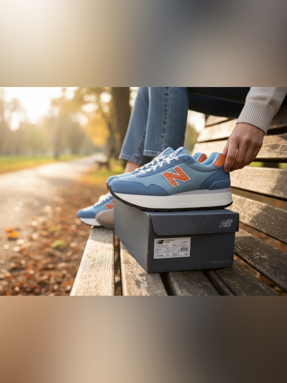 NEW BALANCE 515H Platform Sneaker Women’s 7.5 WL515HAI Blue - Picture 2 of 6